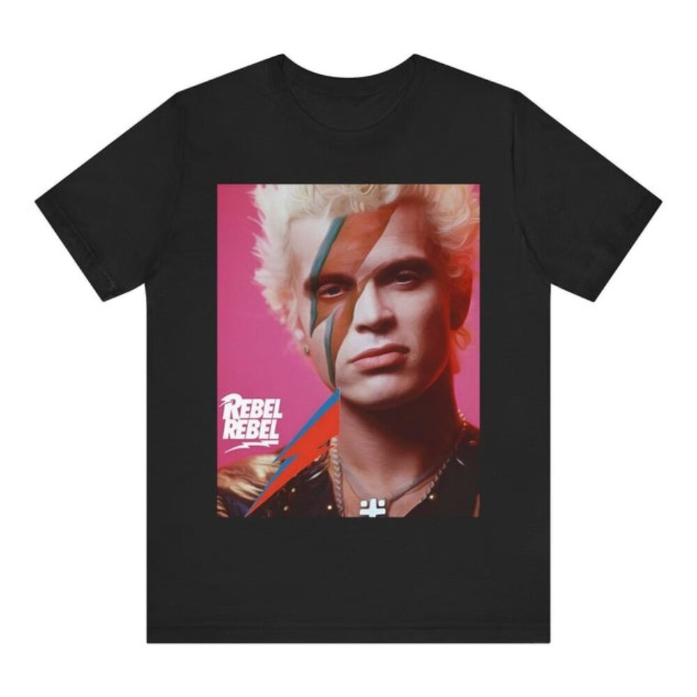 Retro  Billy Idol Retro 80s Aesthetic Graphic Tee